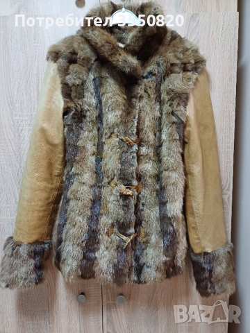 дамско палто от естествен косъм , снимка 5 - Палта, манта - 44941034