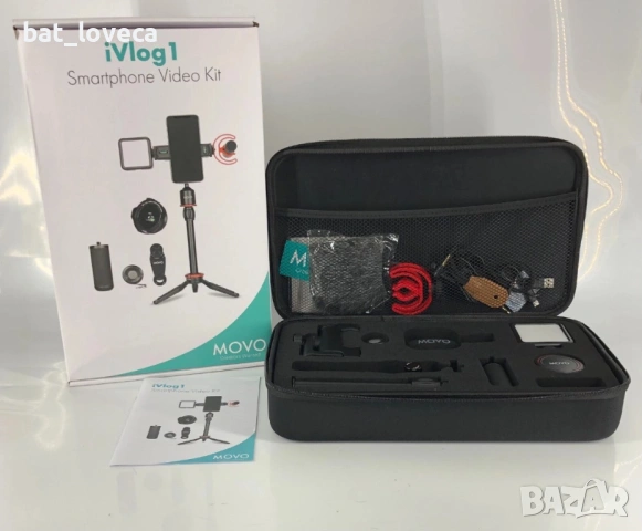 Нов Комплект за видео за смартфони MOVO iVlog1, снимка 2 - Селфи стикове, аксесоари - 53925401
