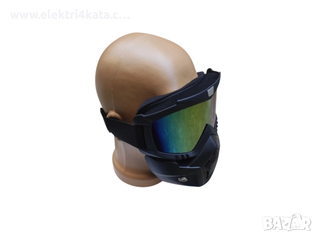 Ветроустойчиви очила с подвижна маска за лице (жълта леща), снимка 4 - Аксесоари и консумативи - 52574260