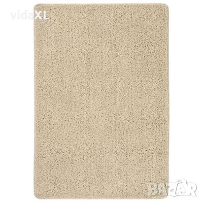 vidaXL Шаги килим, кремав, 120x170 см, противоплъзгащ(SKU:340388, снимка 1 - Килими - 46246537
