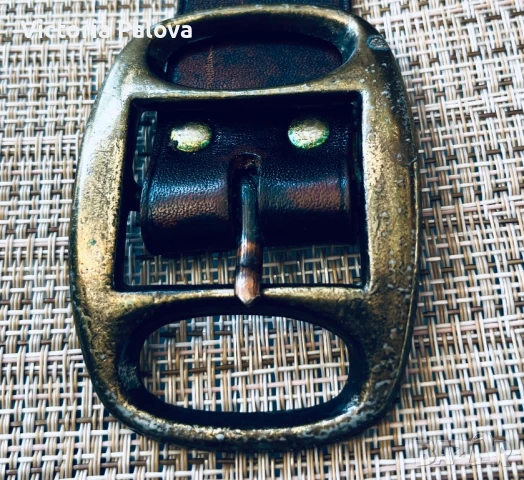 Дамски колан  vintage естествена кожа, снимка 3 - Колани - 50622061