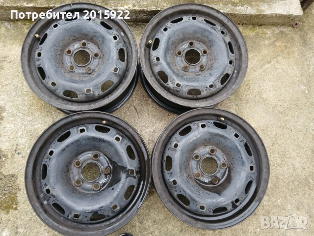 Оригинални метални джанти 14цола за vw-Golf4.polo.up.skoda fabia.seat ibiza.5×100., снимка 2 - Гуми и джанти - 53964098