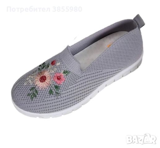Леки и удобни дамски текстилни мокасини (001) - 3 цвята, снимка 2 - Дамски ежедневни обувки - 45318525