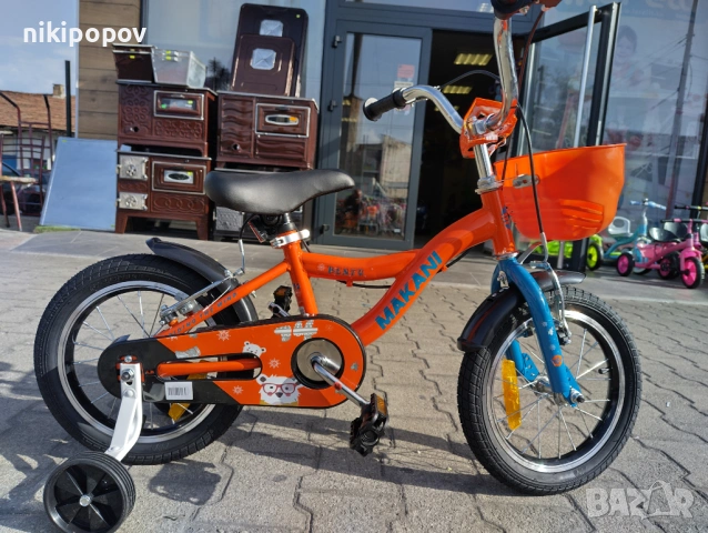 MAKANI Велосипед 14" BENTU оранжев, снимка 12 - Велосипеди - 53759099