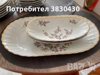 Сервиз за хранене, ретро БГ Порцелан , снимка 3 - Сервизи - 46648800