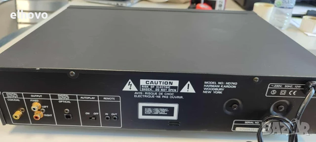 CD player Harman/Kardon HD740, снимка 3 - Ресийвъри, усилватели, смесителни пултове - 50961280