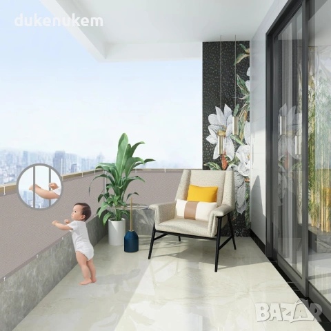 Балконска преграда/параван за 80x1000 см – водоустойчива, снимка 4 - Други стоки за дома - 53084261