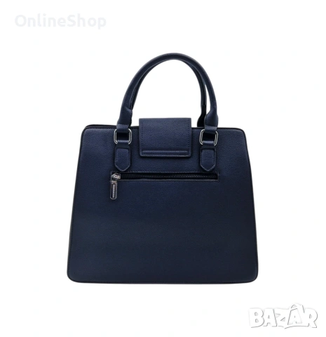 Дамска стилна чанта с метален акцент, снимка 6 - Чанти - 53217308