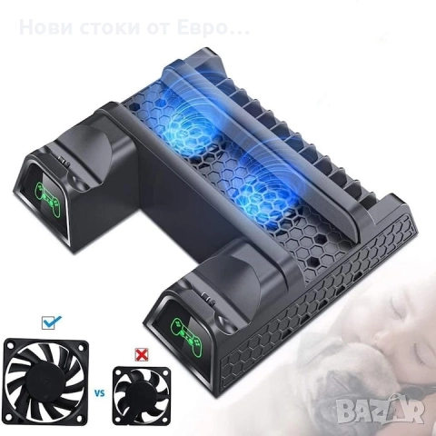 Охладителна станция OIVO за Playstation4/PS4 Slim/PS4 Pro, стойка за игри,контролер за зареж,LED , снимка 2 - Аксесоари - 52323259