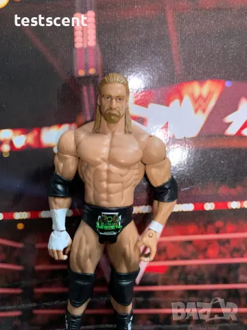 Екшън фигура WWE Triple H Трите Хикса DX Army Mattel Basic Series Wrestlemania играчка фигура figure, снимка 6 - Други - 49512978