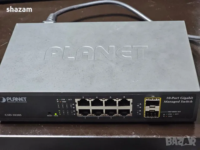 PoE SFP 10-port Planet Switch, снимка 2 - Суичове - 46892541