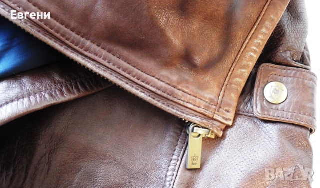 Кожено яке на испанската марка Massimo Dutti, снимка 9 - Якета - 52867596