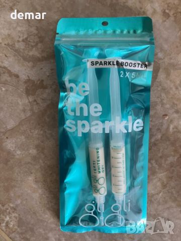 gli gli Sparkle Booster Gel Refill Гел за избелване на зъби - 2 x 5 ml спринцовки с избелващ гел , снимка 2 - Други - 45912114