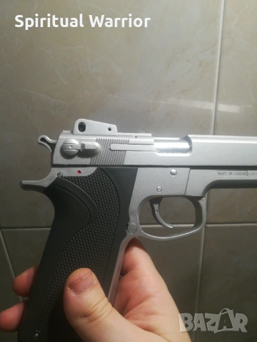 Airsoft Спрингов пистолет Браунинг, 0,6 джаула Мощност!! , снимка 7 - Въздушно оръжие - 53385866