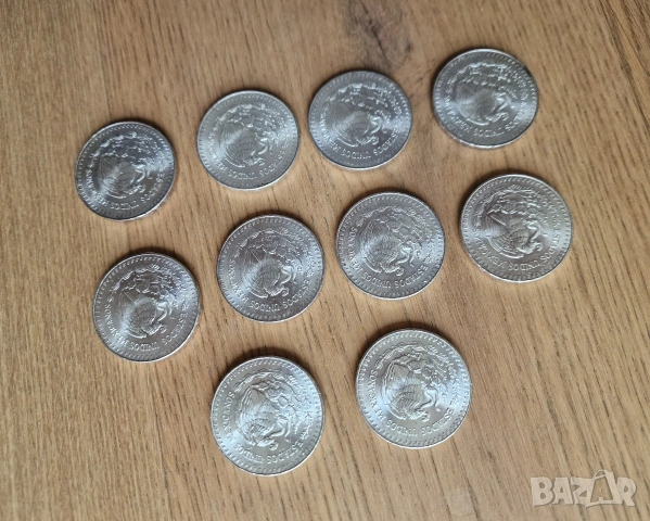 Libertad 1985 1 OZ Silver (сребърни унции Мексико Либертад), снимка 8 - Нумизматика и бонистика - 54229340