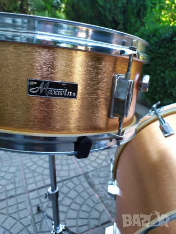 Барабани Maxwin Pearl 3 бр. Brushed Copper Vintage, снимка 4 - Ударни инструменти - 51230336
