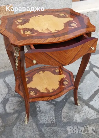 Старинна Маса Две Нива, снимка 5 - Маси - 49956729