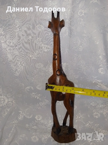 Стара Дървена Фигура , Жираф, снимка 5 - Колекции - 53072033