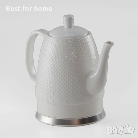 Електрическа кана керамична 1,5 литра с подвижен капак, снимка 3 - Съдове за готвене - 51032561