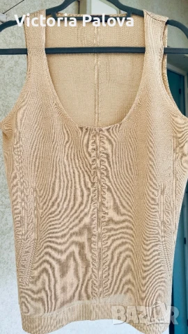 HAUTE COUTURE  модна къща LOEWE лукс копринен топ, снимка 3 - Корсети, бюстиета, топове - 51235025