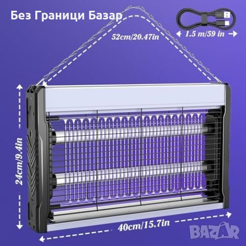 Нов Унищожител на Насекоми 3200V USB Захранване лампа комари мухи, снимка 2 - Други стоки за дома - 45659882