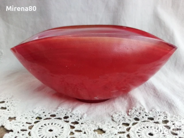 Огнена купа стъкло, снимка 3 - Чинии - 51231257