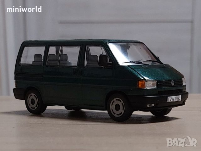 Volkswagen Transporter IV Multivan 1990 - мащаб 1:43 на DeAgostini моделът е нов в PVC дисплей-кейс, снимка 6 - Колекции - 44525137