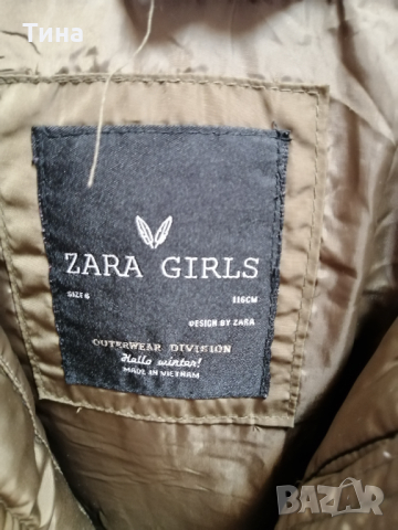 Яке Zara 116, снимка 1 - Детски якета и елеци - 45062426