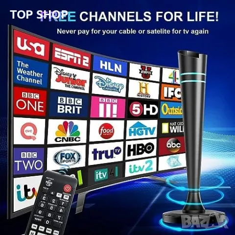 Нова ТВ антена приемник 4K 1080P HDTV Дом Телевизор, снимка 2 - Други стоки за дома - 49956858