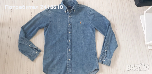 POLO Ralph Lauren Slim Fit Cotton Mens Size M ОРИГИНАЛ! Мъжка Дънкова Риза!, снимка 9 - Ризи - 52335034