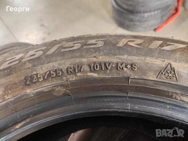 2бр.зимни гуми 225/55/17 Pirelli, снимка 3 - Гуми и джанти - 54025430