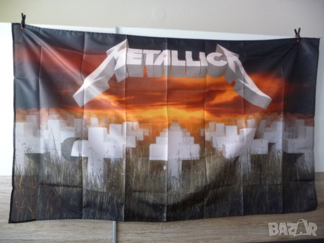 Metallica знаме флаг Master of puppets хеви метъл Господаря на куклите, снимка 1 - Декорация за дома - 45307758
