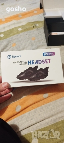 Комплект от 2 броя Bluetooth слушалки/интеркоми за мотоциклетни каски