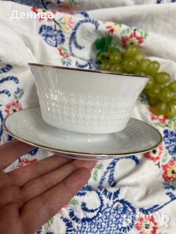 Winterling  Стилна сосиера с подложна чиния и елегантен релеф⚜️ , снимка 1