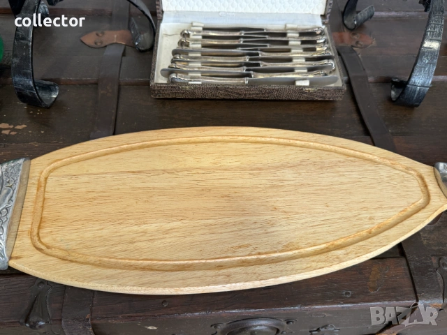 Винтидж дъска / поднос за сервиране с формата на риба. №7950, снимка 4 - Антикварни и старинни предмети - 53825118