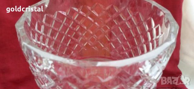 Ретро кристална ваза , снимка 4 - Антикварни и старинни предмети - 18345757