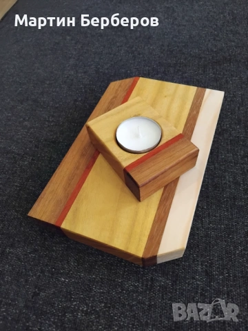 Цветна дъска + свещник 