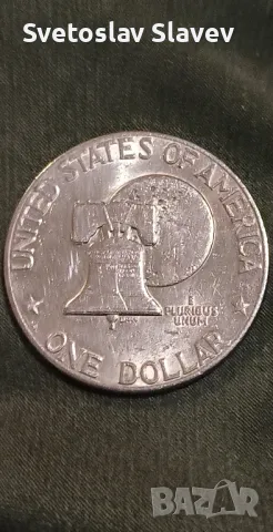 Един сребърен долар., снимка 4 - Нумизматика и бонистика - 49689814