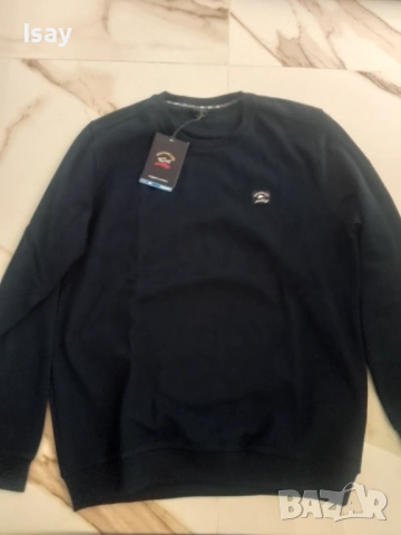 Мъжки пуловер Паул Шарк в тъмно син цвят 3ХЛ последен размер , снимка 5 - Пуловери - 52204346