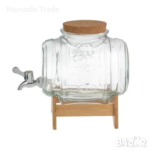 Диспенсър за свежи напитки Mercado Trade, Буркан със стойка, 3л , снимка 4 - Сервизи - 49792685