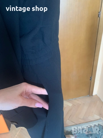 Черен гащеризон Zara с ефектен цип, размермS/M, снимка 9 - Гащеризони - 53687440