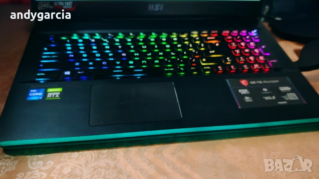 NVidia RTX 3070 8GB/Intel Core i7-11800H/16GB RAM/1TB SSD NVMe/17.3 IPS 240Hz FullHD/MSI Raider 76, снимка 10 - Лаптопи за игри - 53757006