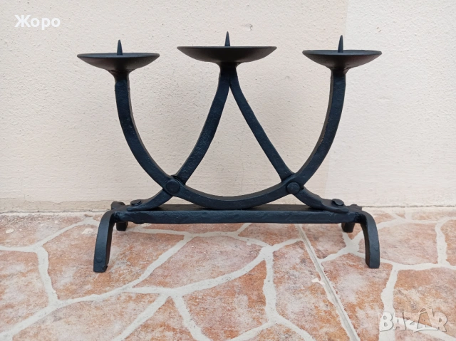 старинни ръчно изработени свещници свещник, снимка 9 - Антикварни и старинни предмети - 54220375