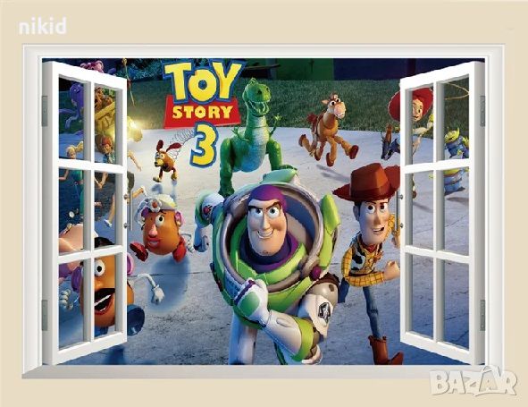 Играта на играчките Toy Story стикер за стена лепенка самозалепващ за детска стая, снимка 1 - Други - 46375601