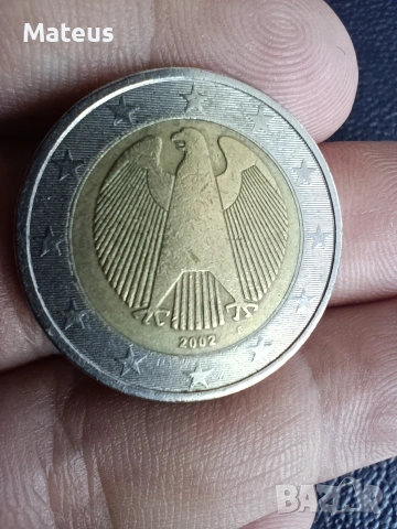 2 euro 2002 Germany с дефект, снимка 4 - Нумизматика и бонистика - 53130234