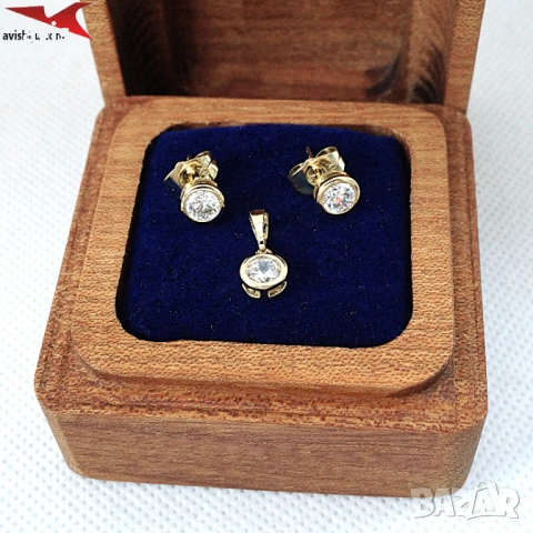 Комплект с 14К златно покритие 264185