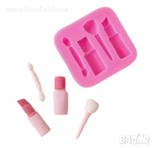 Грим червило четка силиконов гипс смола шоколад фондан за декорация на торта , снимка 2 - Форми - 54117668