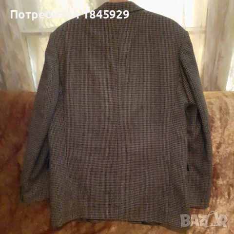  Мъжки сака от вълнен плат, снимка 2 - Сака - 26853473