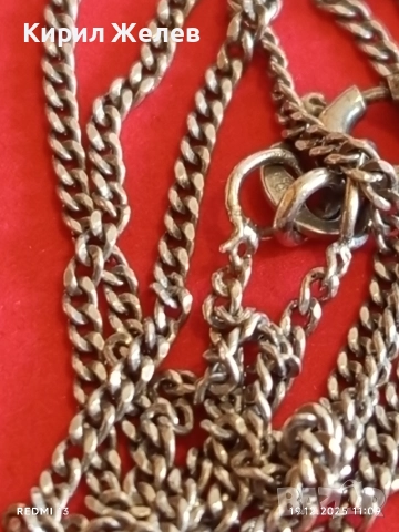 Финно сребърно синджирче нежно стилно бижу 44377, снимка 2 - Колиета, медальони, синджири - 52845804