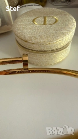 Cartier пирон златна гривна с камъни, снимка 5 - Гривни - 53537342